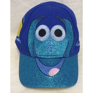 Finding Dory Disney Pixar Kid's Hat Glitter Blue Elastic One Size Child Ball Cap